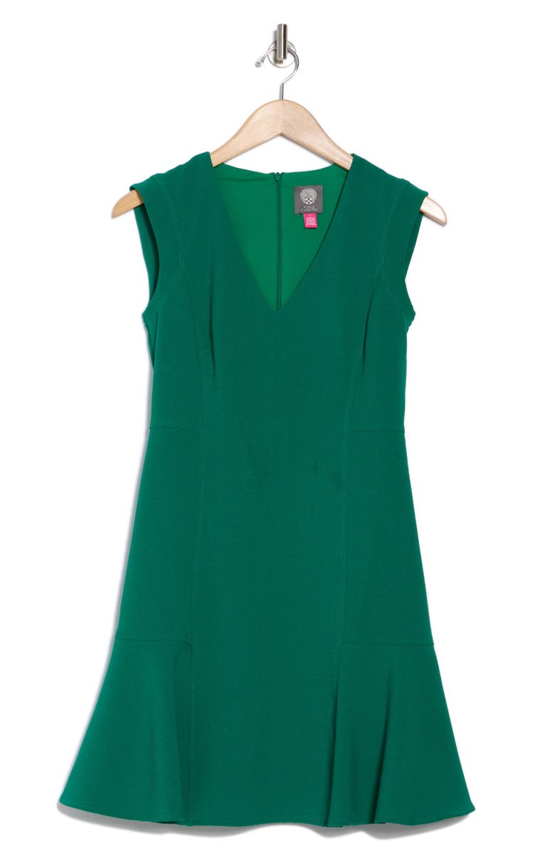 Vince Camuto Sleeveless Crepe Fit & Flare Dress, Alternate, color,