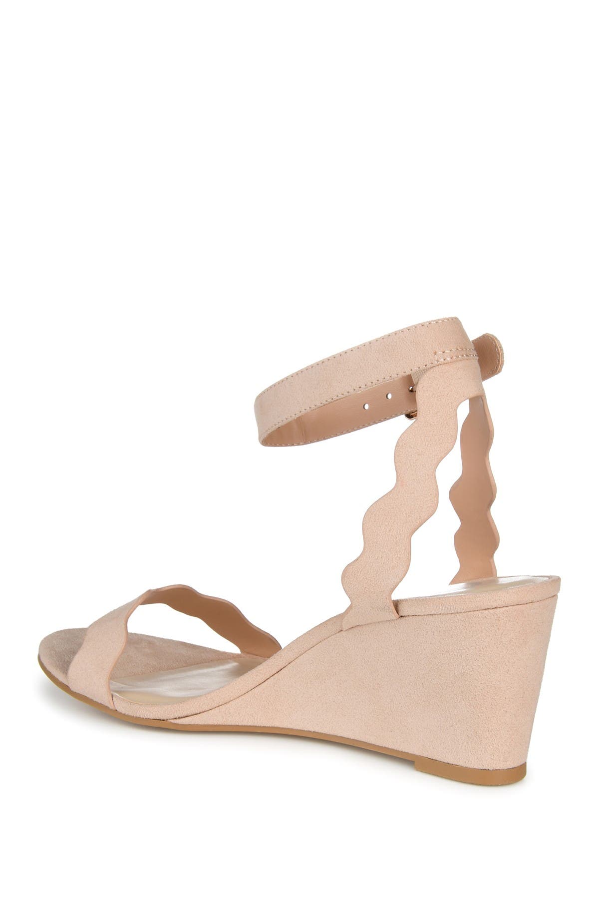 JOURNEE Loucia Wedge Sandal, Alternate, color, BEIGE