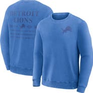 FANATICS Men's Fanatics Blue Detroit Lions Deep Route Pullover Sweatshirt