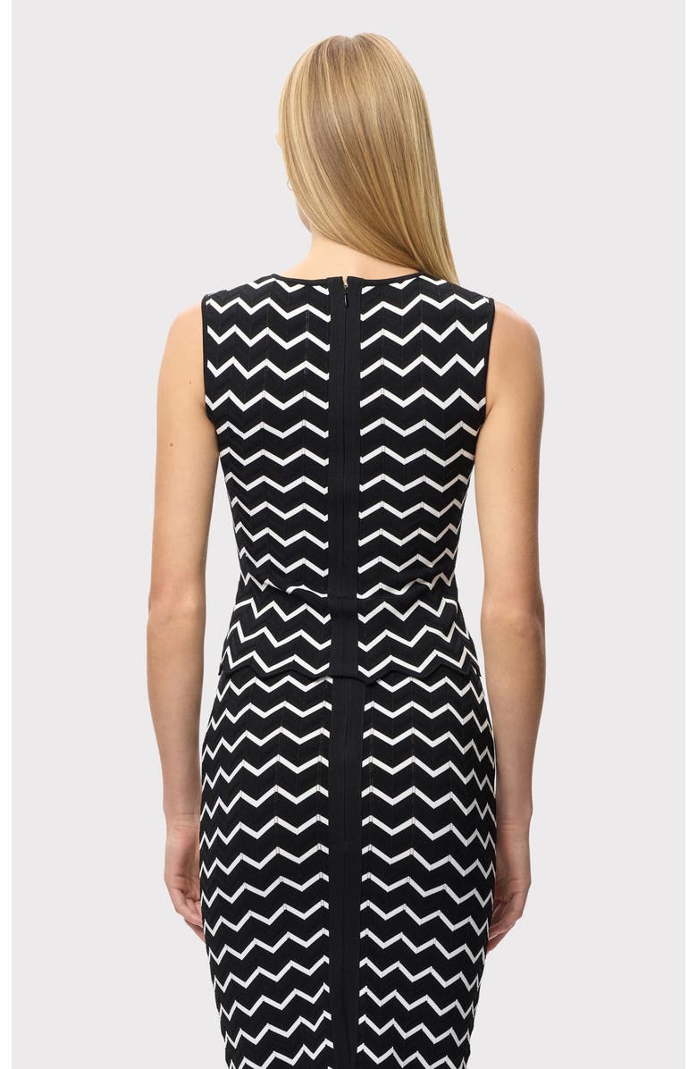 Herve Leger The Giana Top, Alternate, color, Alabaster Black