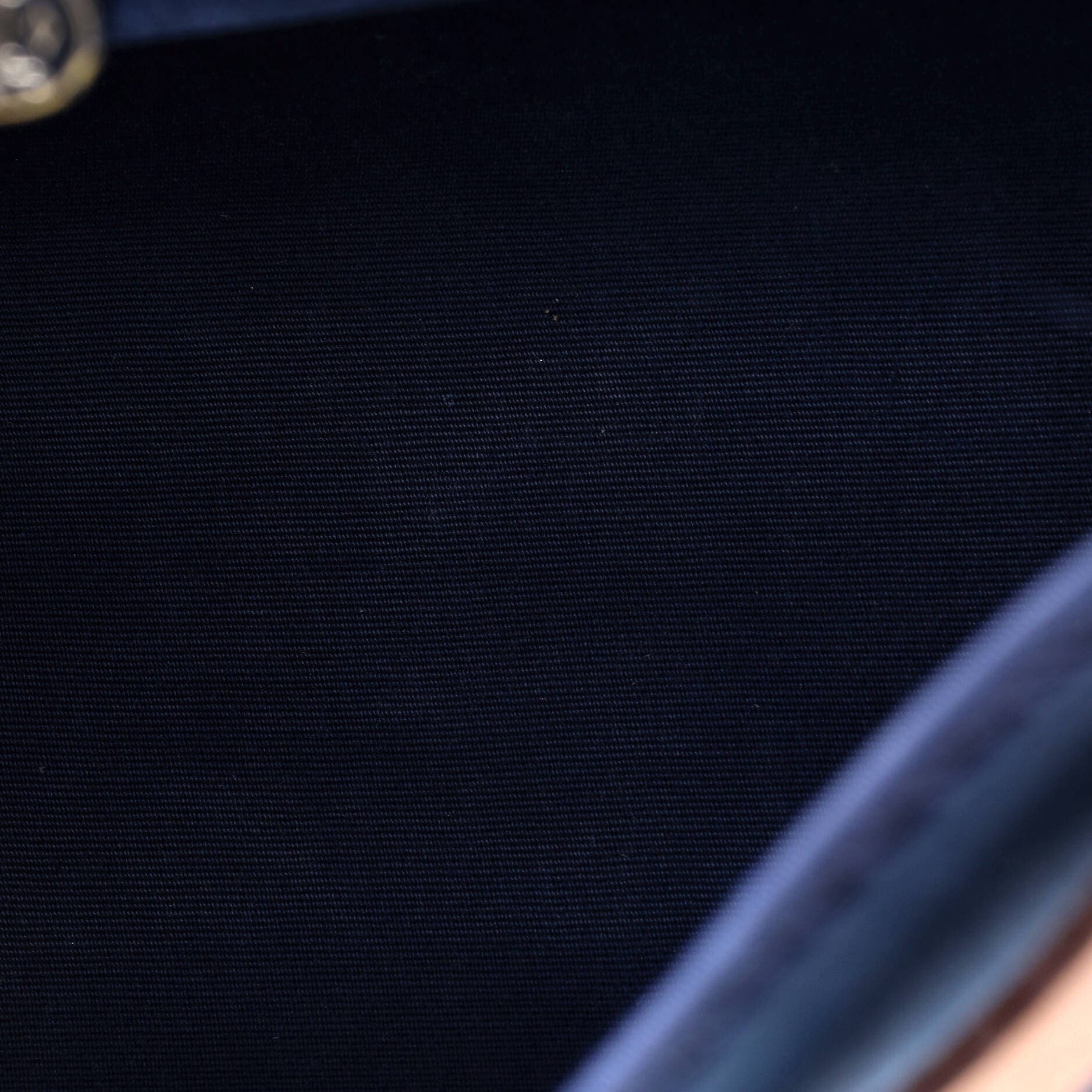 Pre-Owned Hermes Herbag Zip Leather and Toile 31, Alternate, color, Bleu De Prusse