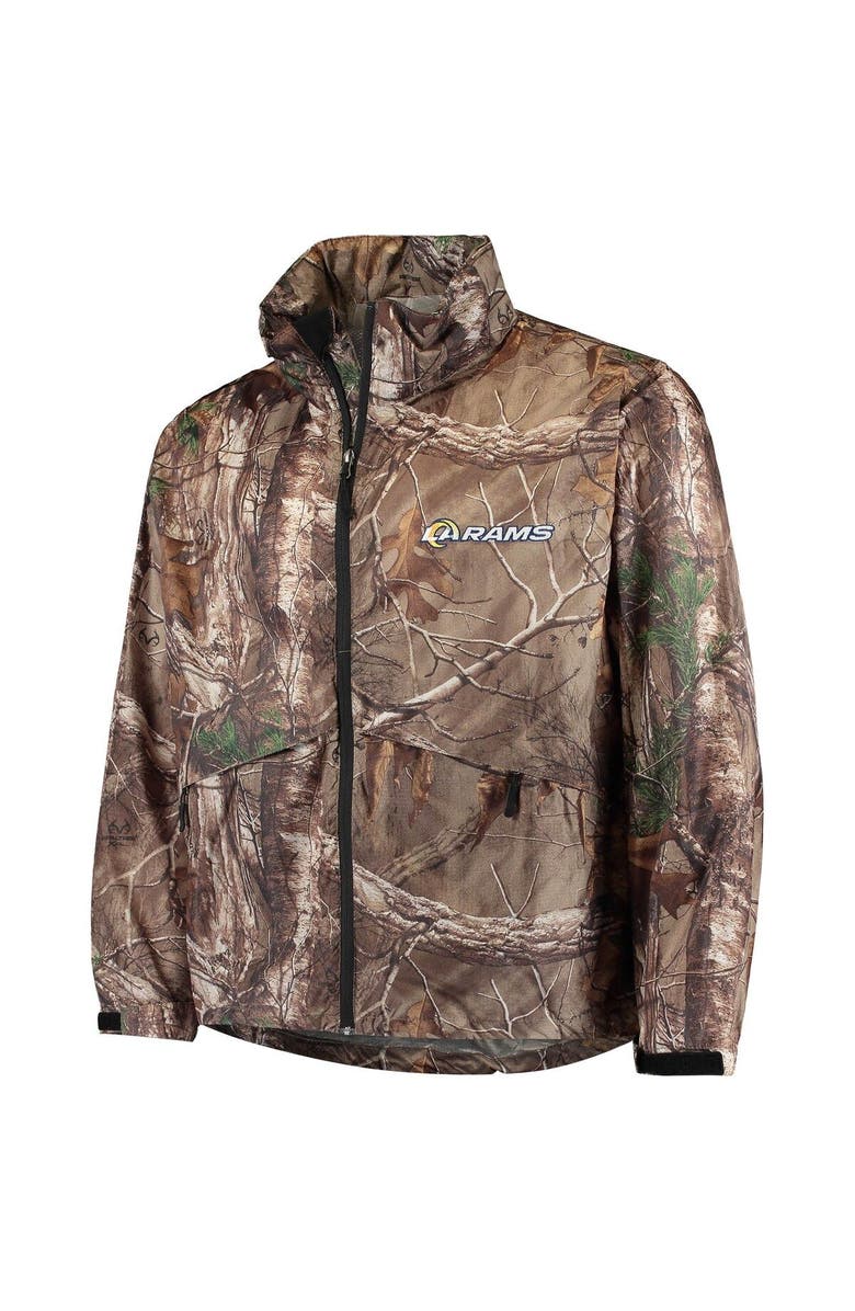 DUNBROOKE Men's Dunbrooke Realtree Camo Los Angeles Rams Circle Sportsman Waterproof Packable Full-Zip Jacket, Alternate, color,