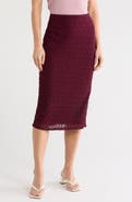 NORDSTROM RACK Lace Pencil Midi Skirt