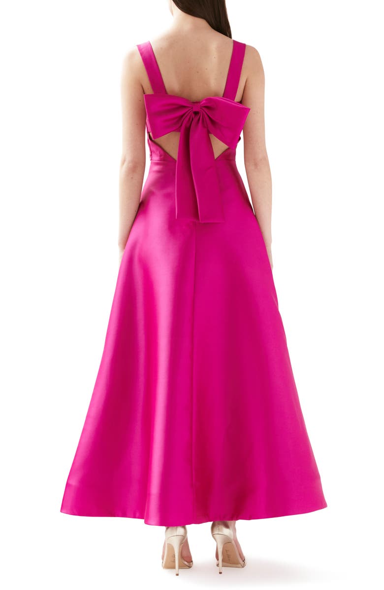 ML Monique Lhuillier Sleeveless Back Bow Gown, Alternate, color,