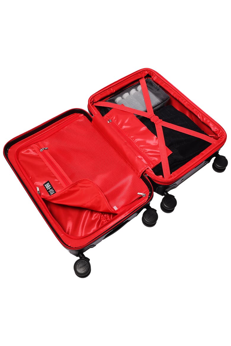 31.5" Expandable Hardside Spinner Luggage, Alternate, color, BLACK