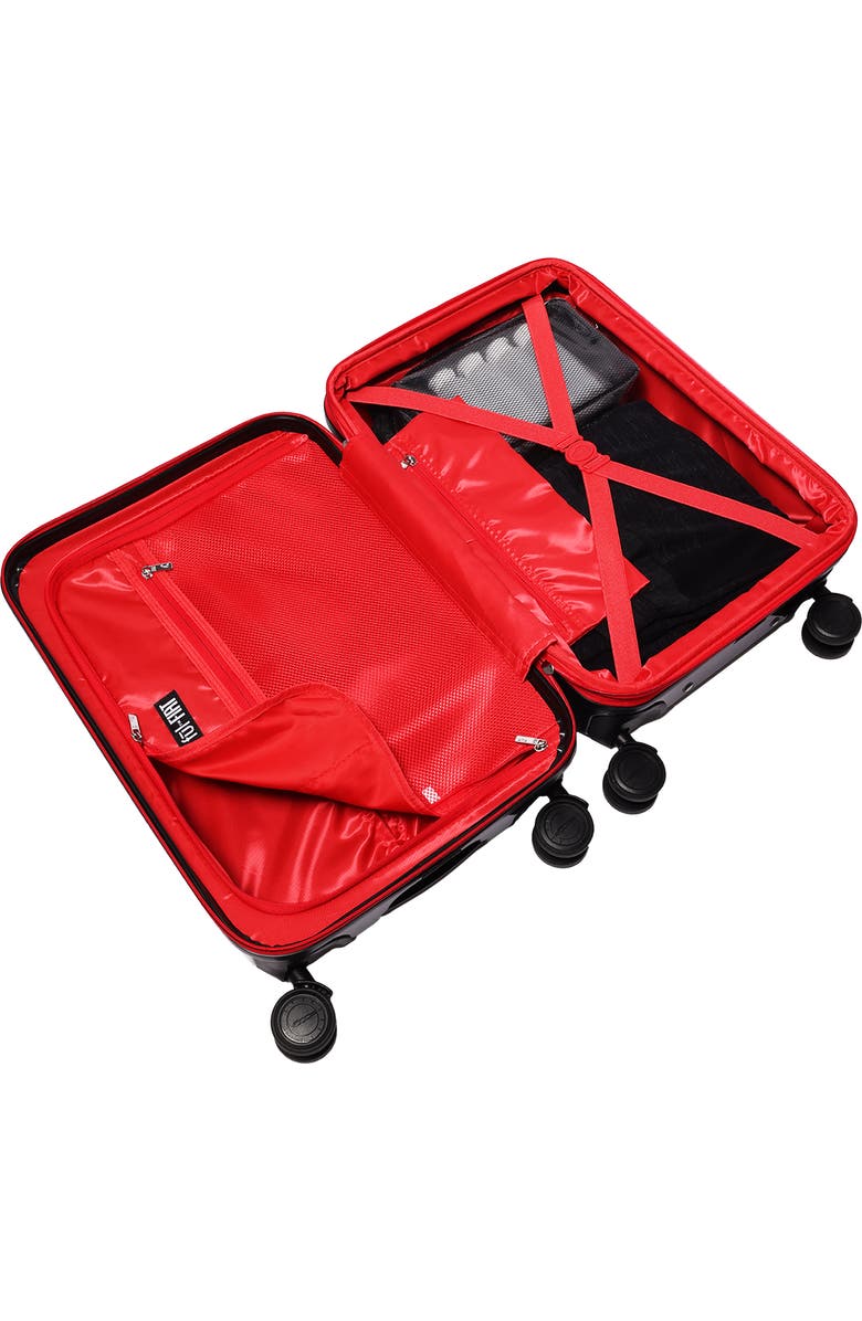 FUL / FIAT 3-Piece Expandable Hardside Spinner Luggage Set 22", 26.5", 31.5", Alternate, color, Black