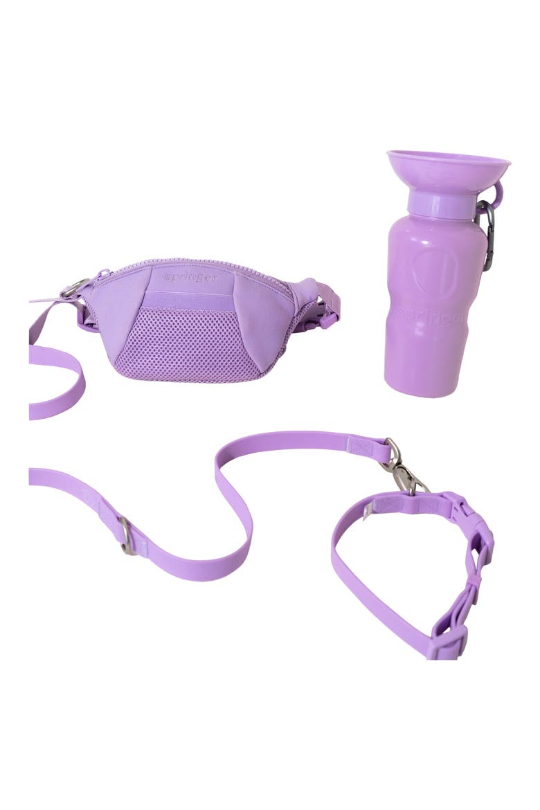 Dog Sling Bag & 22 oz. Water Bottle Set, Main, color, LILAC