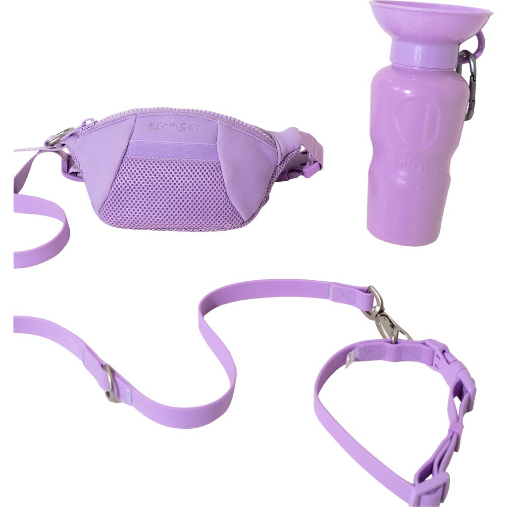 Springer Dog Sling Bag & 22 oz. Water Bottle Set in Lilac  product