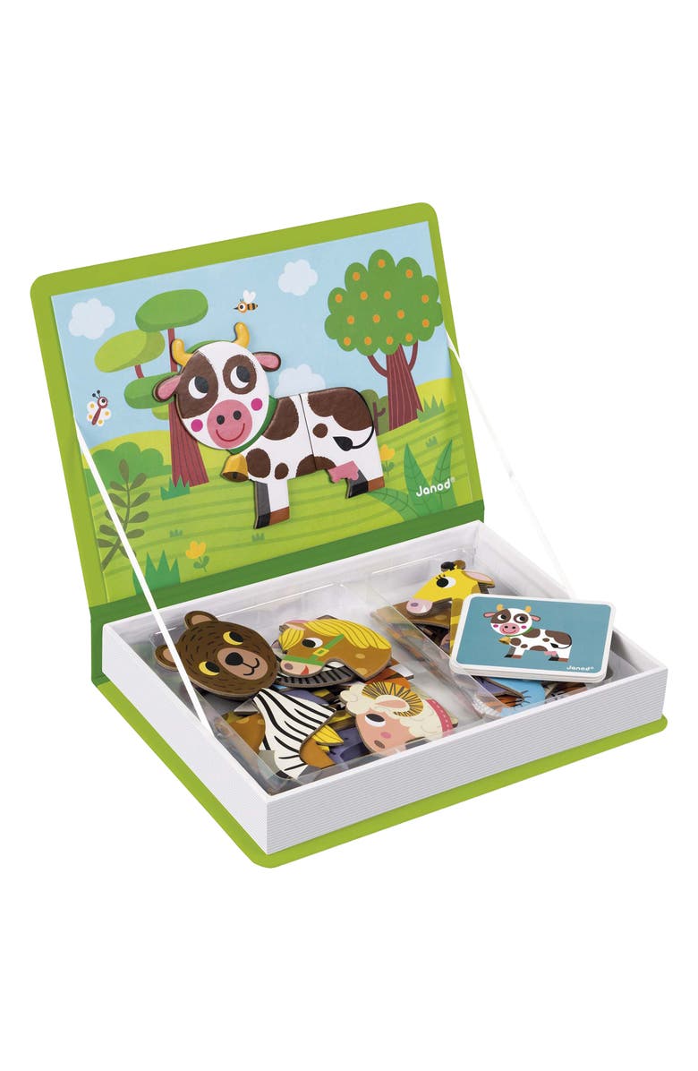 Janod Magnéti Book Animal Theme 40-Piece Game, Alternate, color, 
