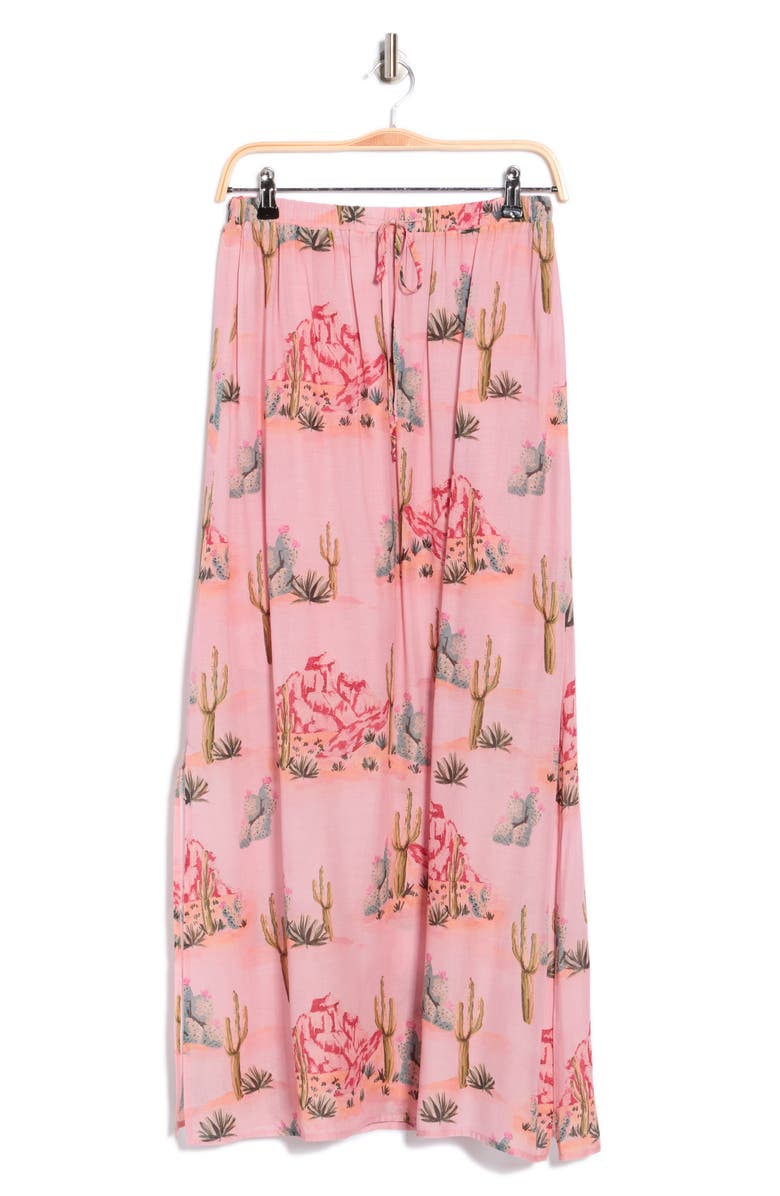DR2 by Daniel Rainn Cactus Rose Maxi Skirt, Alternate, color, Terracotta