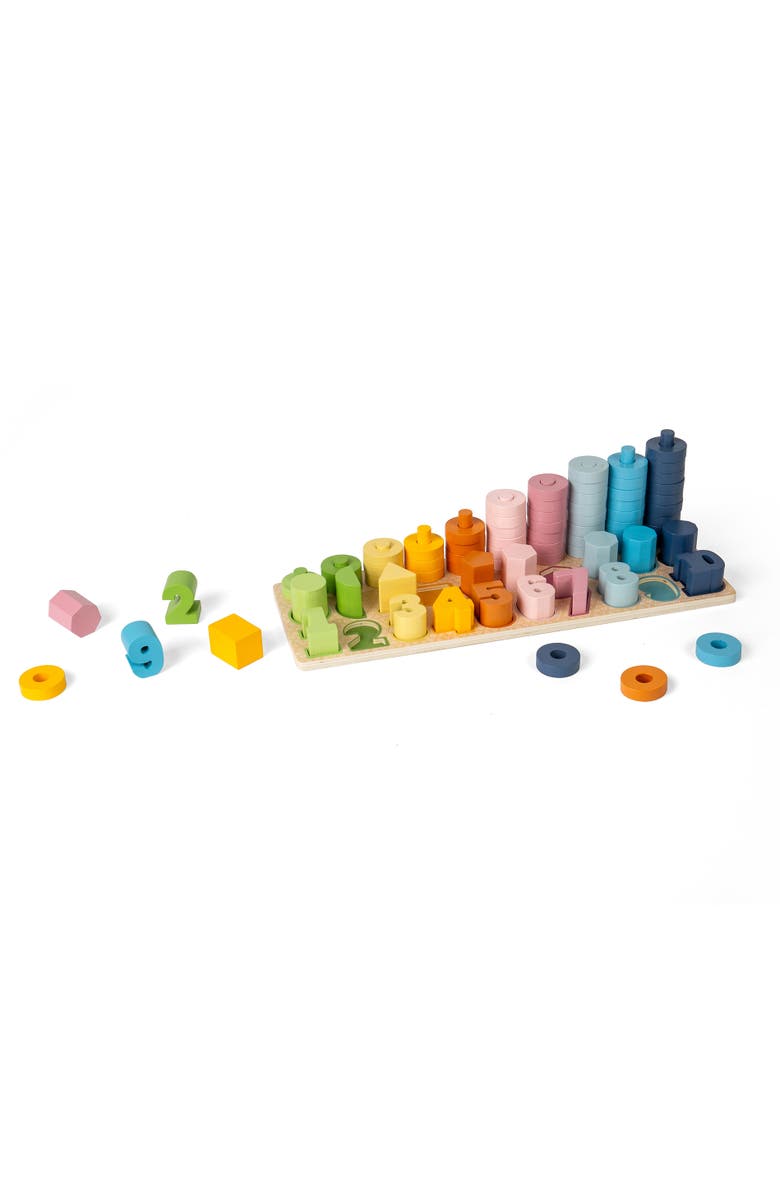 Bigjigs Toys FSC<sup>®</sup> Certified 1-10 Counting Board, Main, color, Multicoloured