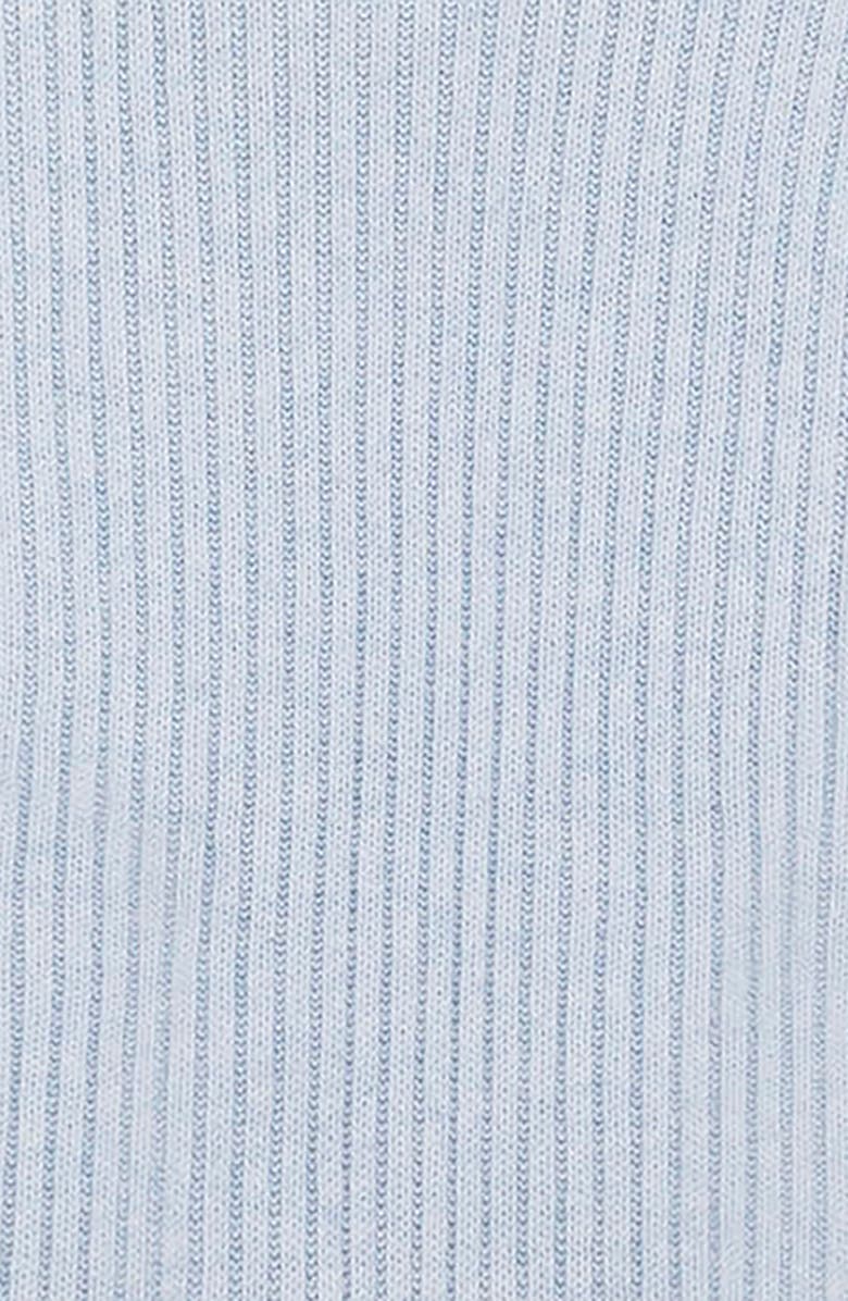 Hope & Henry Organic Funnel Neck Sweater, Alternate, color, Light Blue Heather