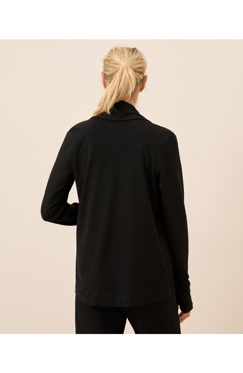 Pact Luxe Essential Swing Cardigan Made With Organic Cotton, Alternate, color, Black