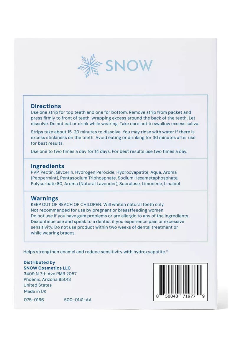 DiamondSeries™ Dissolving Teeth Whitening Strips, Alternate, color, WHITE
