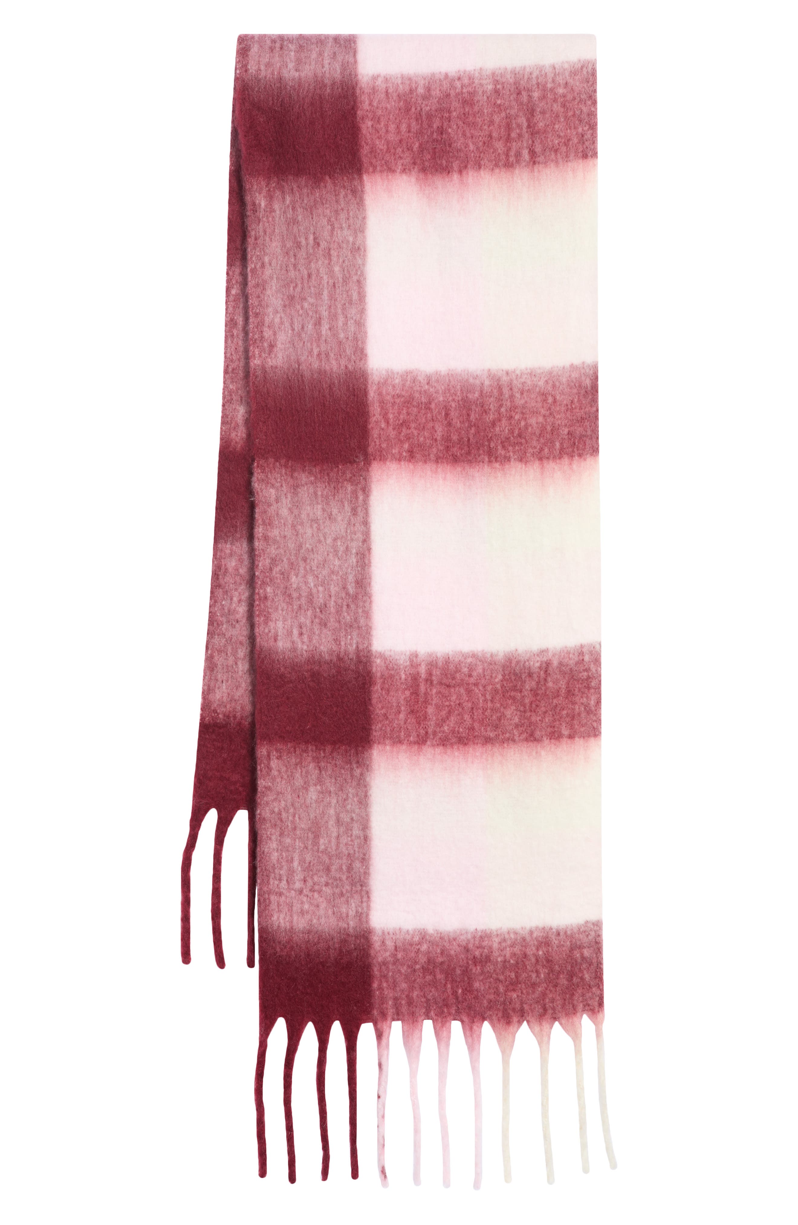 PINK- BURGUNDY PLAID