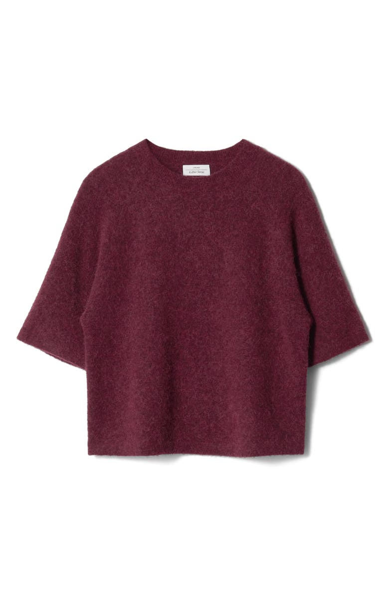 & Other Stories Alpaca & Wool Blend Elbow Sleeve Sweater, Alternate, color, Red Dark