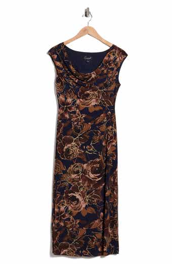 Cowl Neck Midi Dress