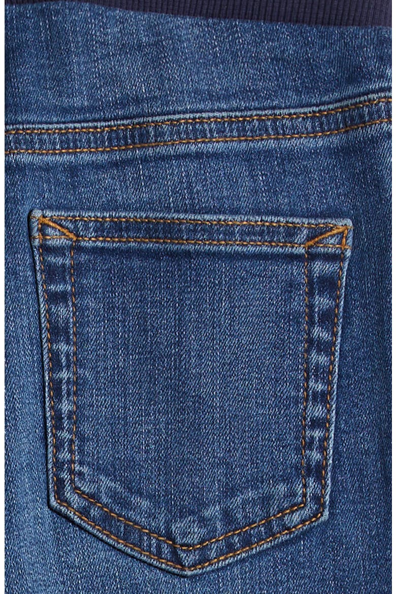 Kids' Townsend Rib Waist Jeans, Alternate, color, MID INDIGO WASH