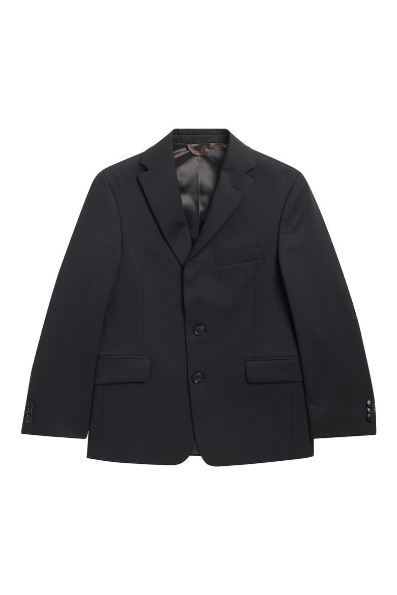 Kids' Solid Suit Jacket, Main, color, BLACK