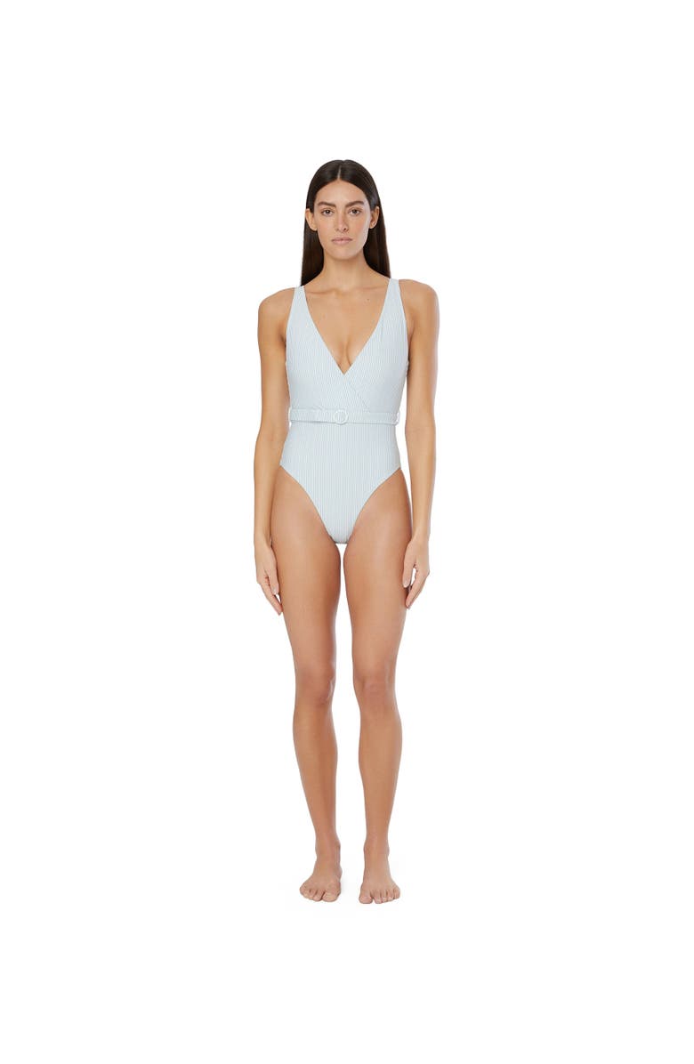Onia Michelle One Piece, Main, color, Pale Blue/White