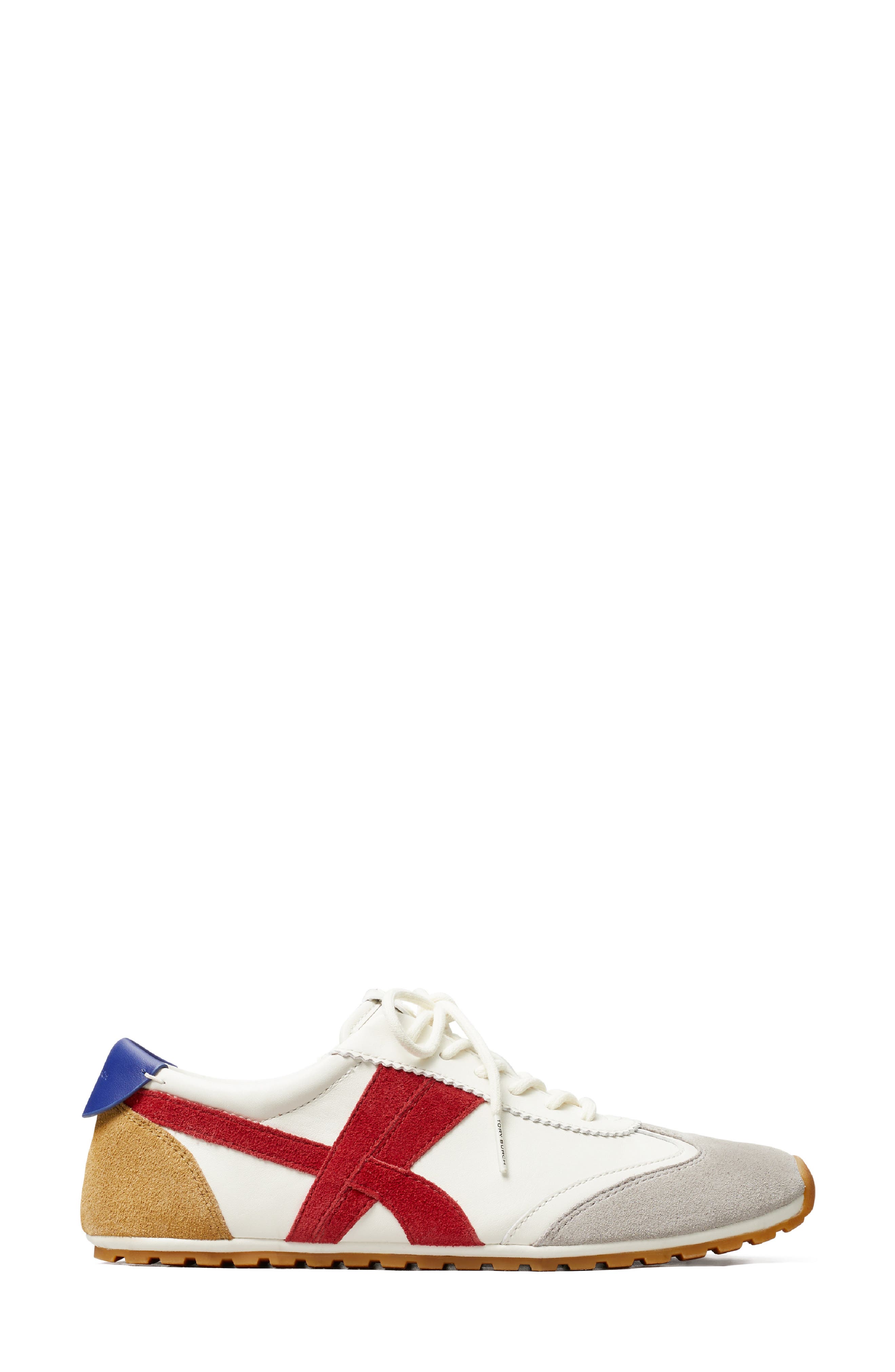 Hank Field Sneaker, Alternate, color, CREAM / TORY RED / GREY