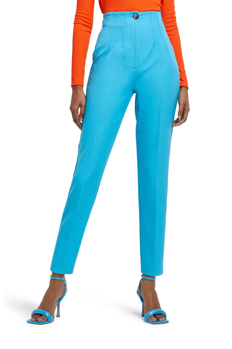 Cigarette Dart Trousers, Main, color, BRIGHT BLUE