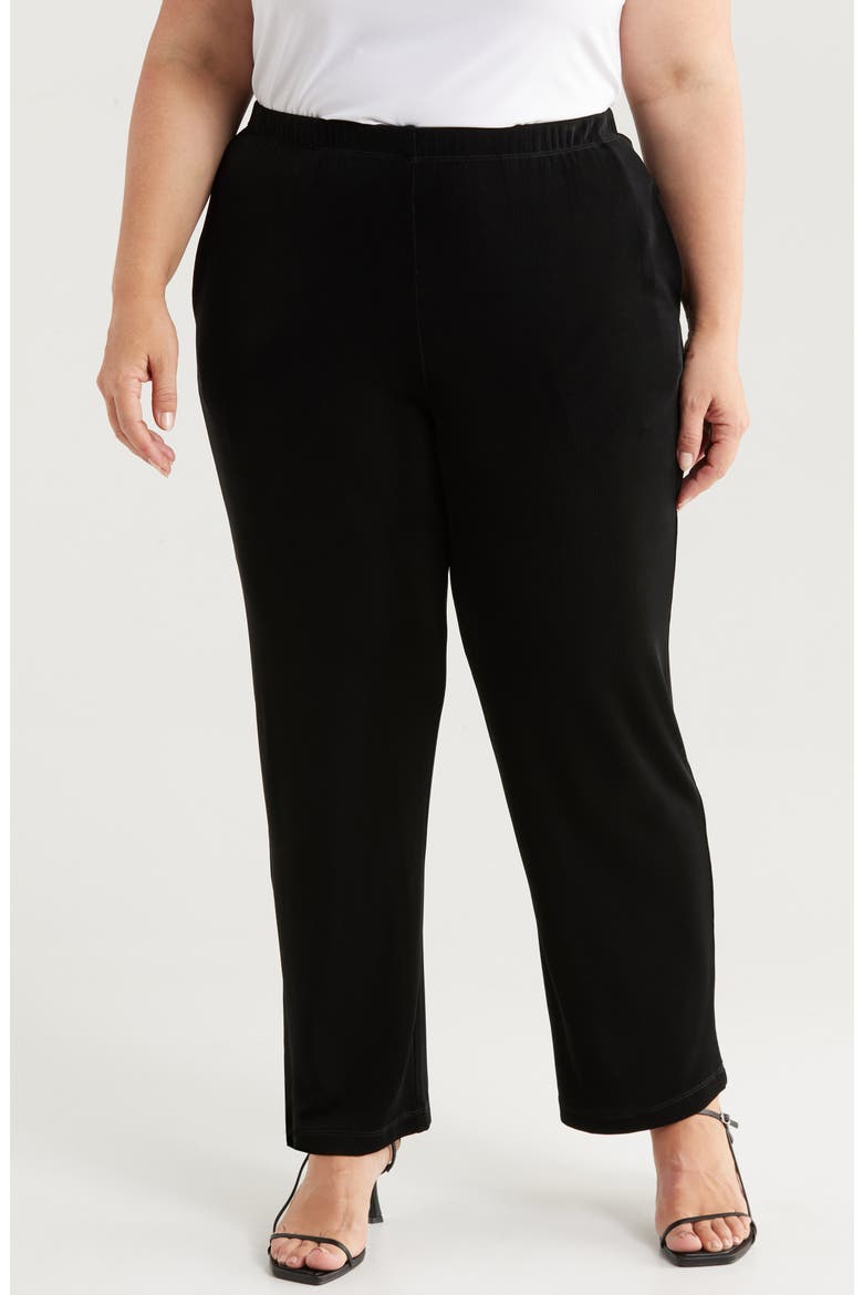 Pocket Pull-On Pants, Main, color, BLACK
