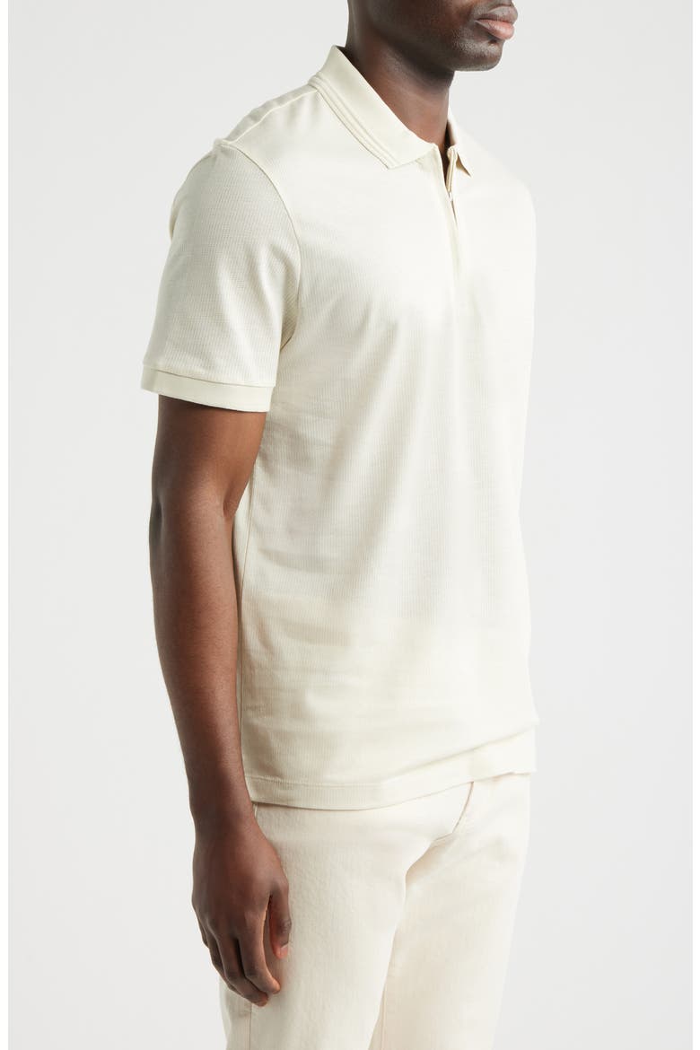 Paras Piqué Zip Polo, Alternate, color, OPEN WHITE
