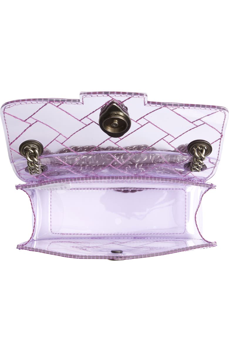 Kurt Geiger London Rainbow Shop Mini Kensington Transparent Shoulder Bag, Alternate, color,