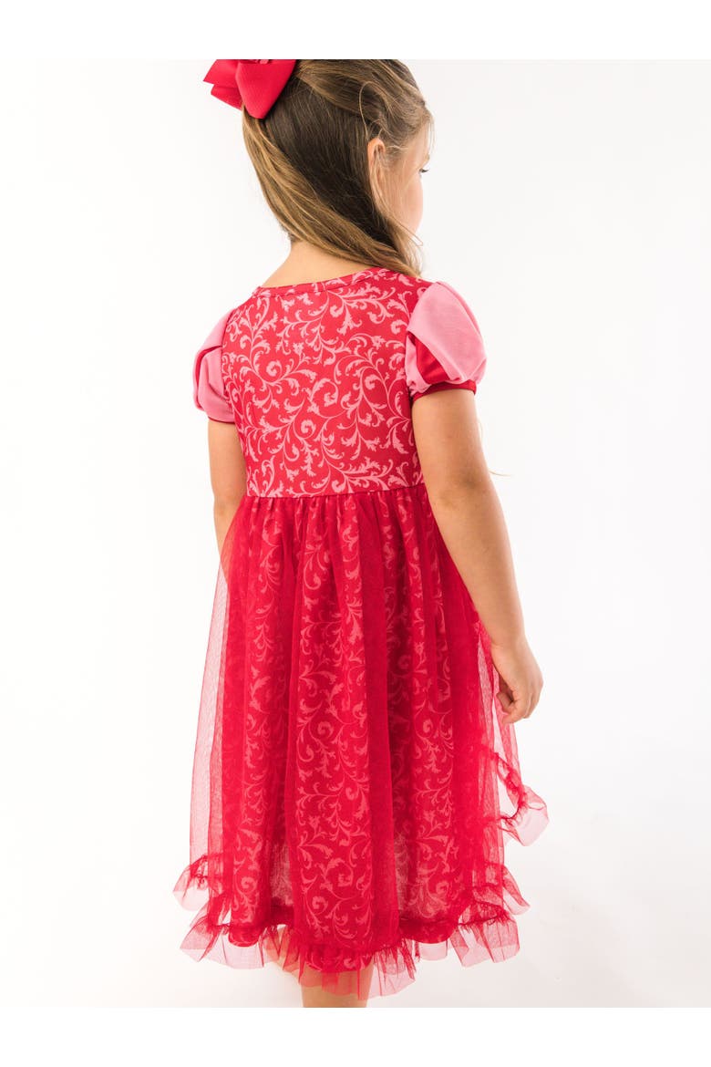 Princess Dress-Up Corset Nightgown, Alternate, color, Royal Red & Pink Princess