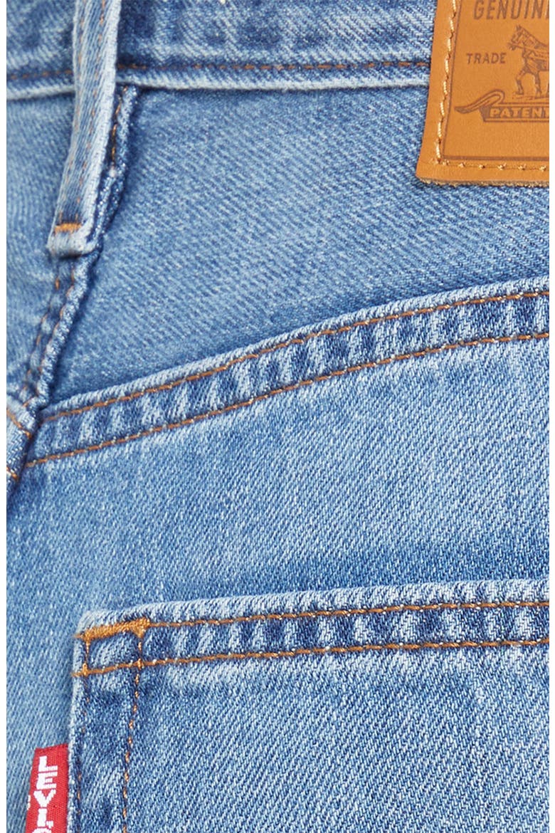 Baggy Wide Leg Cotton & Linen Dad Jeans, Alternate, color, HEAVY CHECK