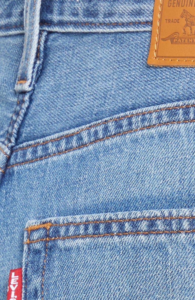 Levi's<sup>®</sup> Baggy Wide Leg Cotton & Linen Dad Jeans, Alternate, color, Heavy Check