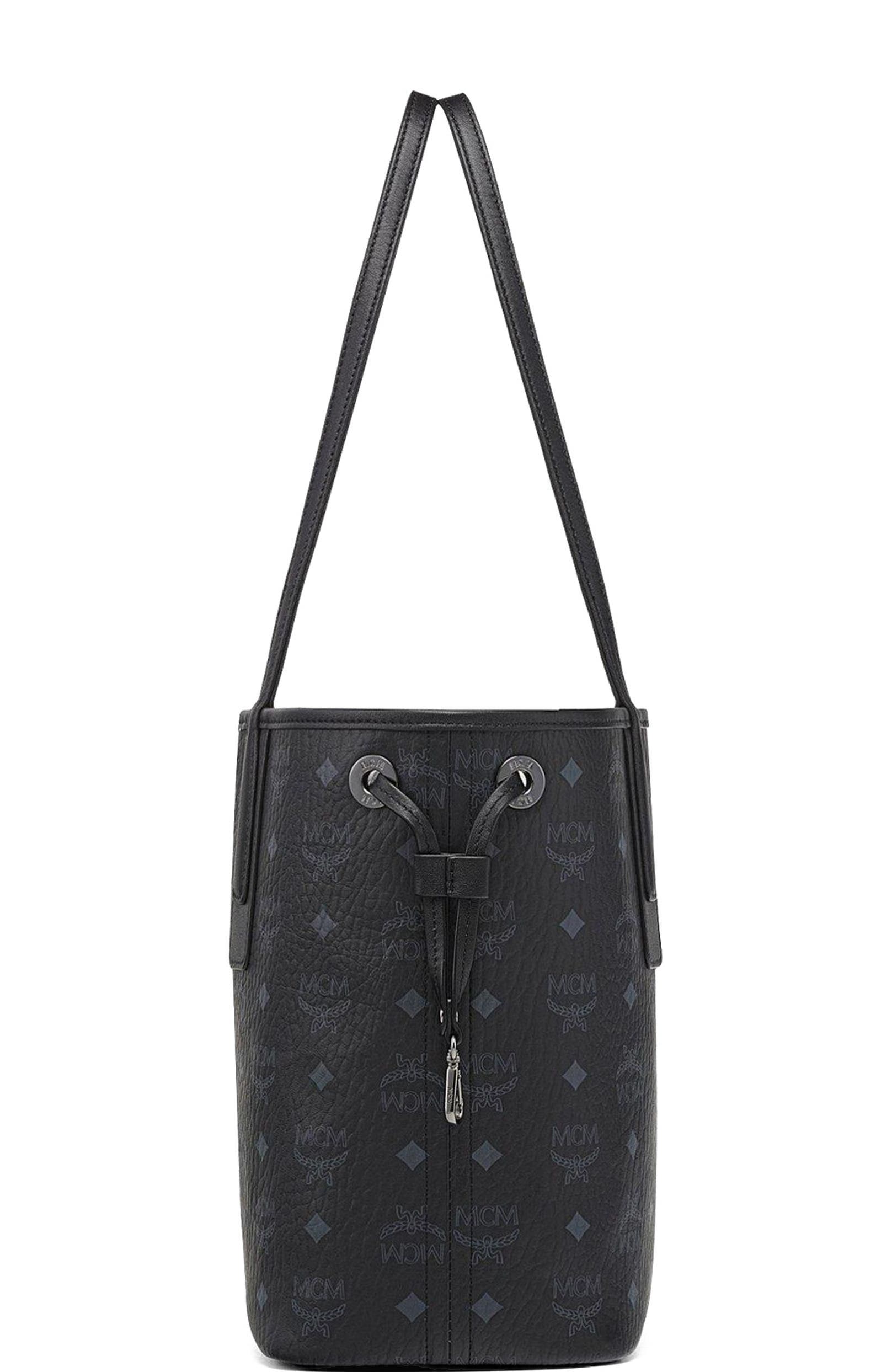 MCM Small Reversible Liz Shopper in Visetos, Alternate, color, 