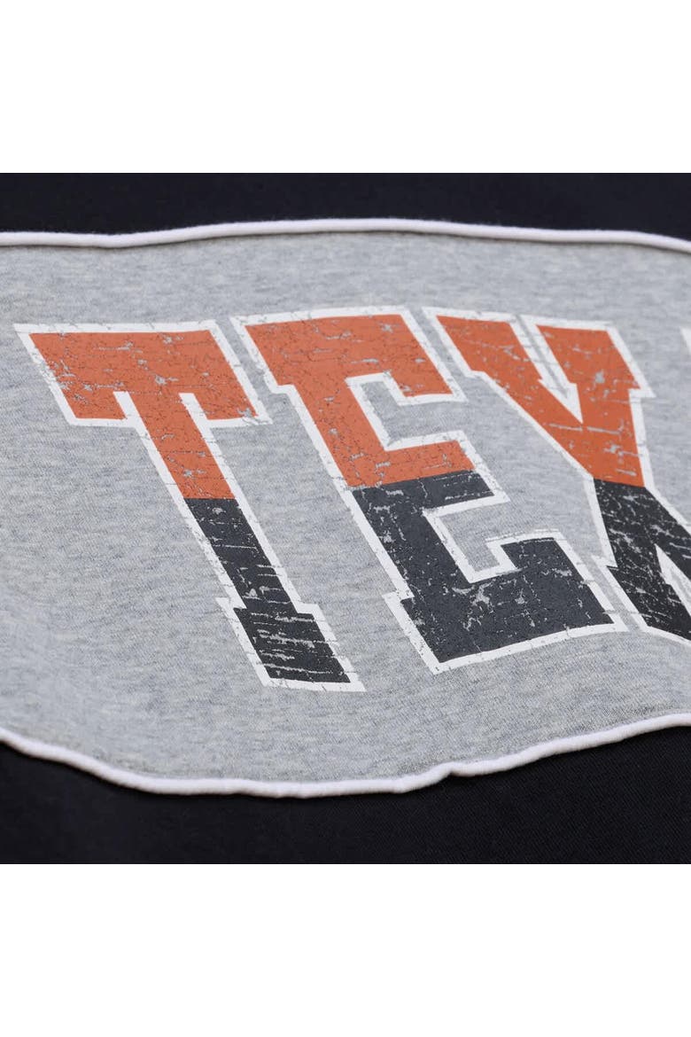 Men's Mitchell & Ness  Black Texas Longhorns Fleece Sweatshirt, Alternate, color, Black