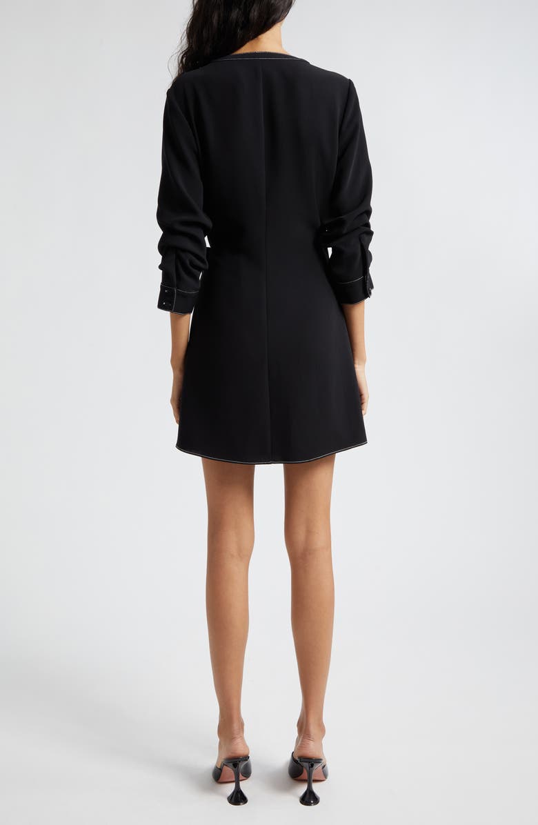 Cinq à Sept Chelsea Topstitch Detail Wrap Minidress, Alternate, color, 