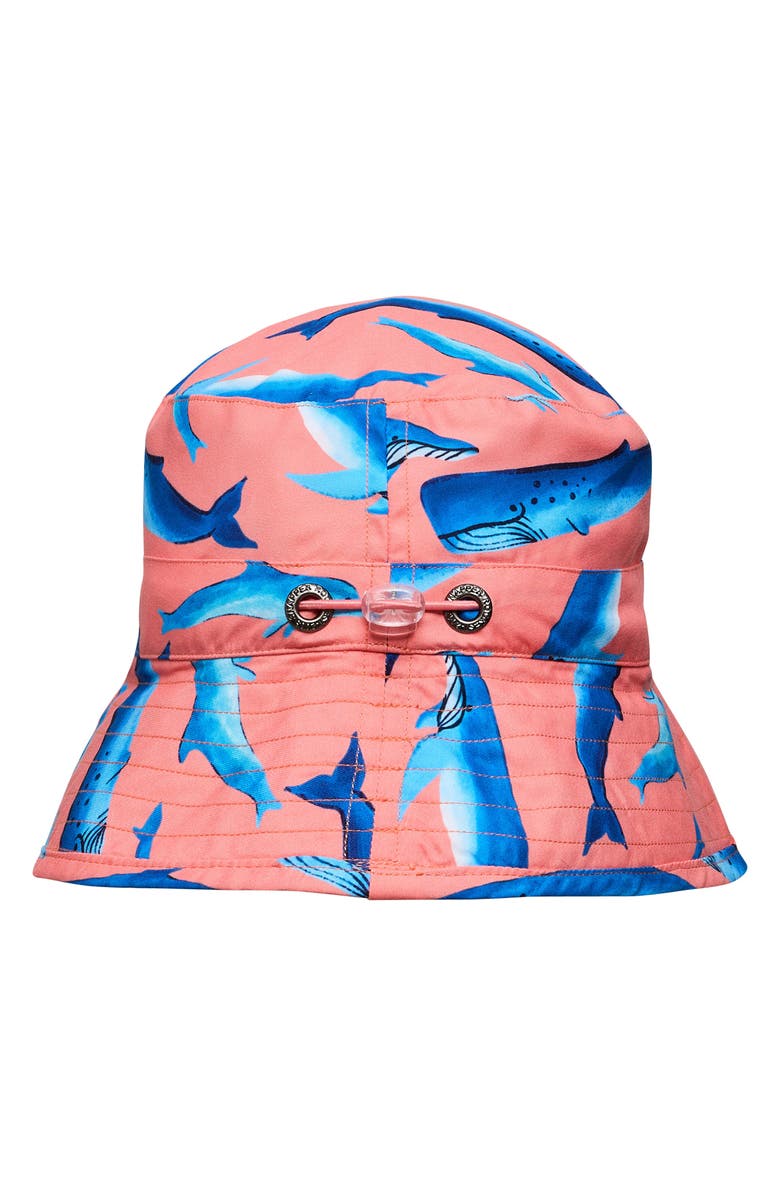 Snapper Rock Kids' Whale Tail Bucket Hat, Alternate, color, Peach