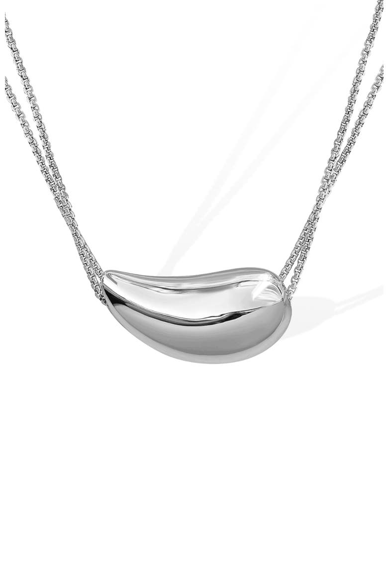 Drop Necklace, Alternate, color, Silver