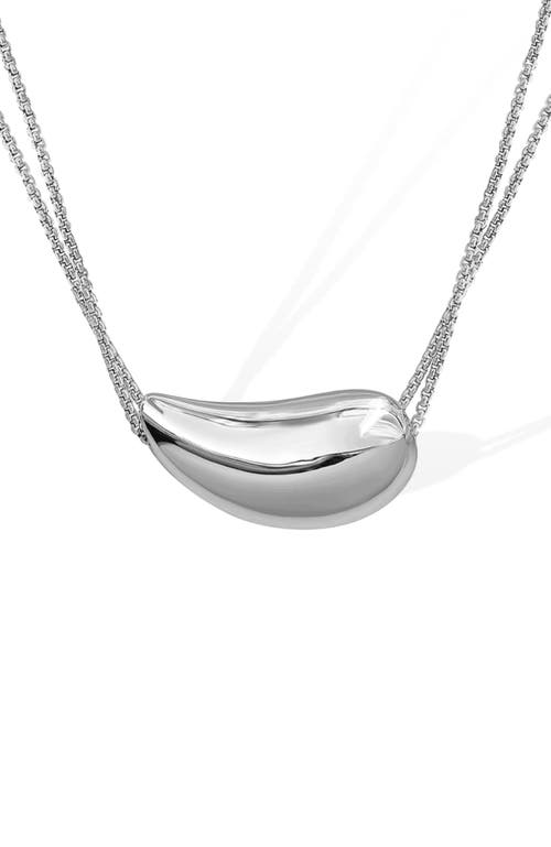 Rc Retro Chic Drop Necklace In Silver
