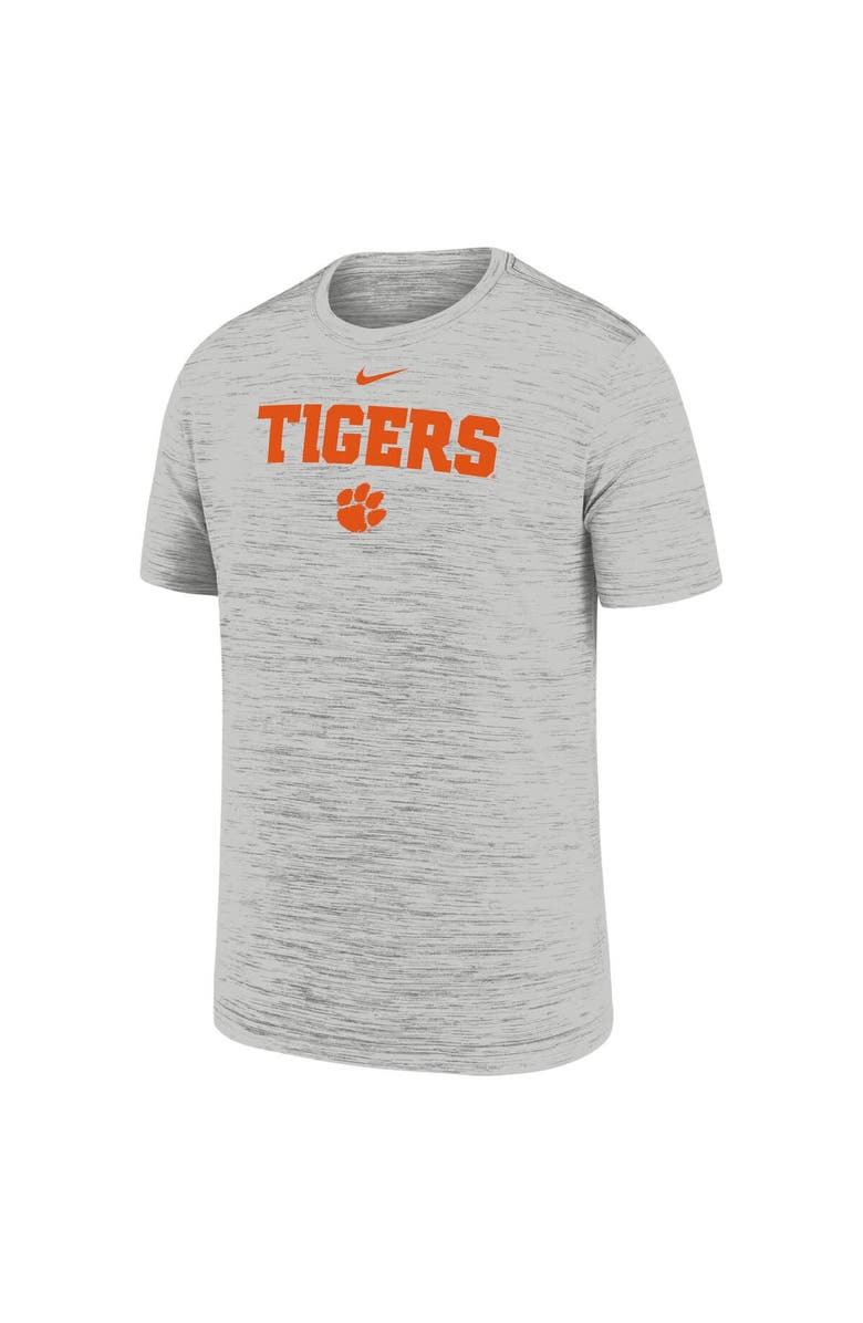 Nike Youth Nike Gray Clemson Tigers Velocity Performance T-Shirt, Alternate, color,