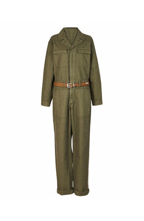 Military Inspired Cotton Jumpsuit