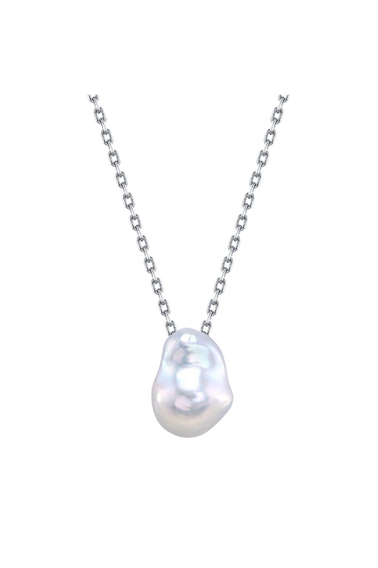 12mm White Freshwater Baroque Pearl Arlet Pendant, Main, color, White Pearl