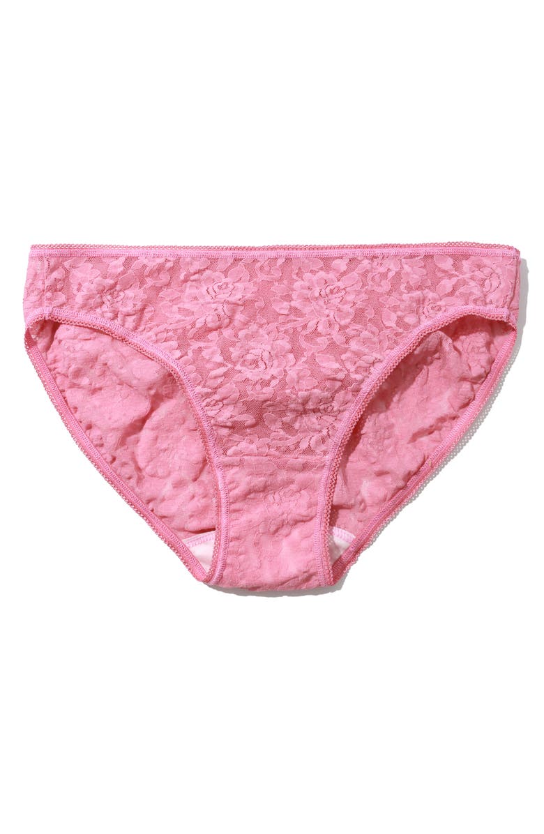 Hanky Panky Lace Bikini, Alternate, color, Tea Cake Pink