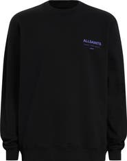 AllSaints Underground Logo Organic Cotton Graphic Sweatshirt