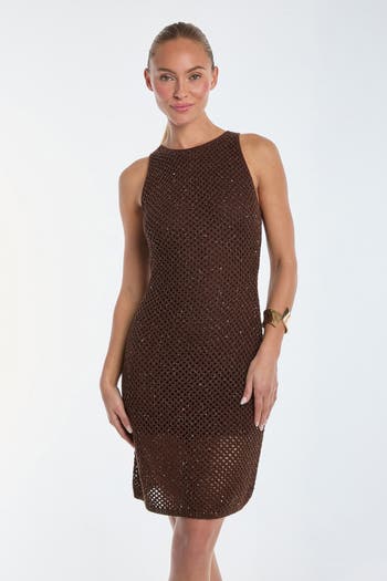 Seraphina Sequin Crochet Dress