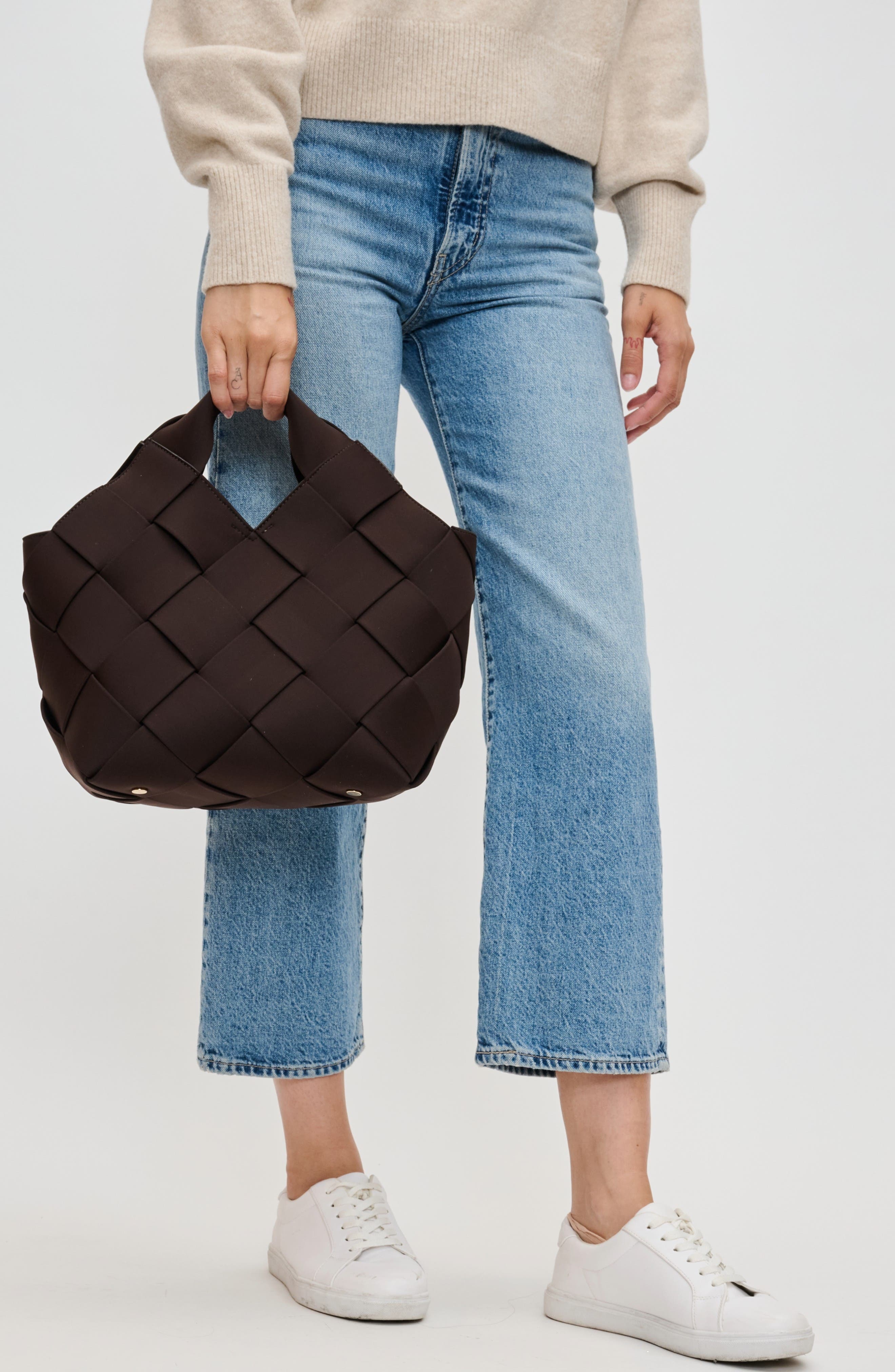 Resilience - Woven Neoprene Bag, Alternate, color, Chocolate