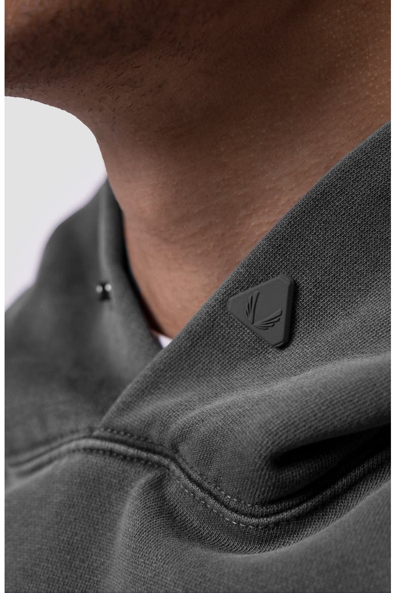 Tech Essential Distressed Hoodie, Alternate, color, Faded Grey