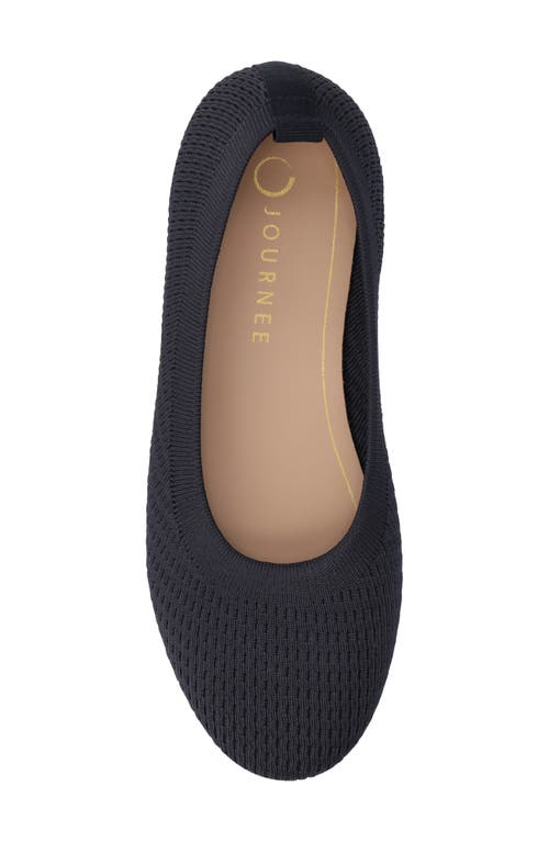 Shop Journee Collection Tru Comfort Foam Maryann Flat In Navy