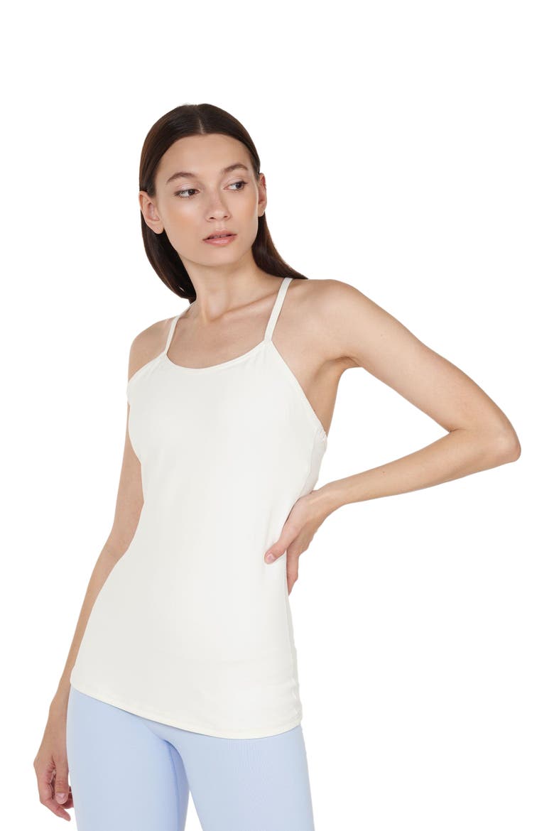 Dove Cloudlux Bra Tank, Alternate, color, Off White