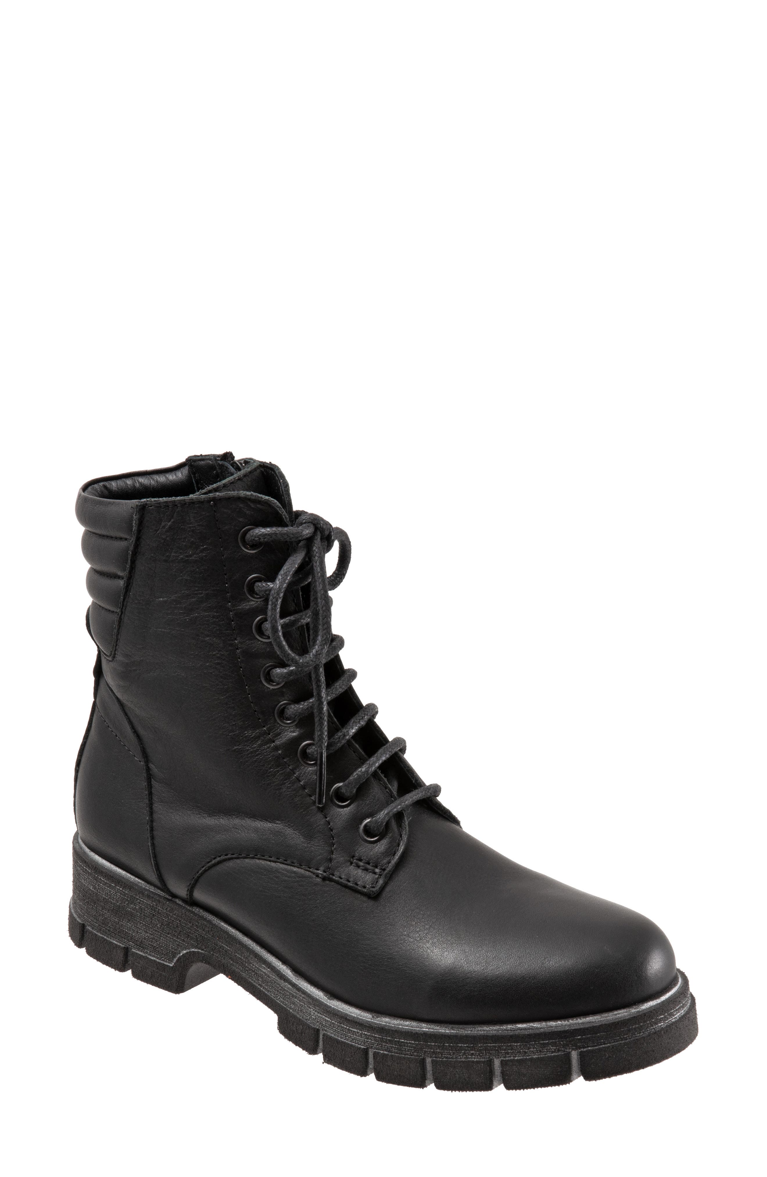 Bueno Rage Lace-Up Combat Boot, Main, color, 