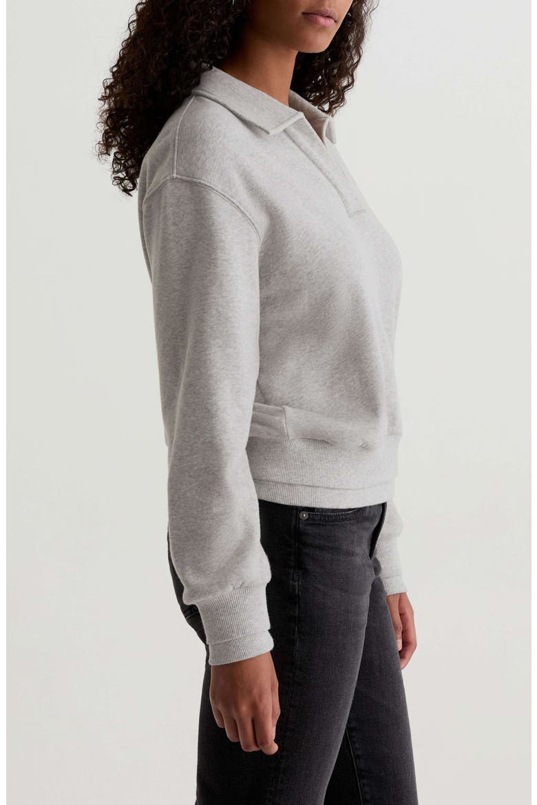 Carol Split Neck Knit Pullover, Alternate, color, HEATHER GREY